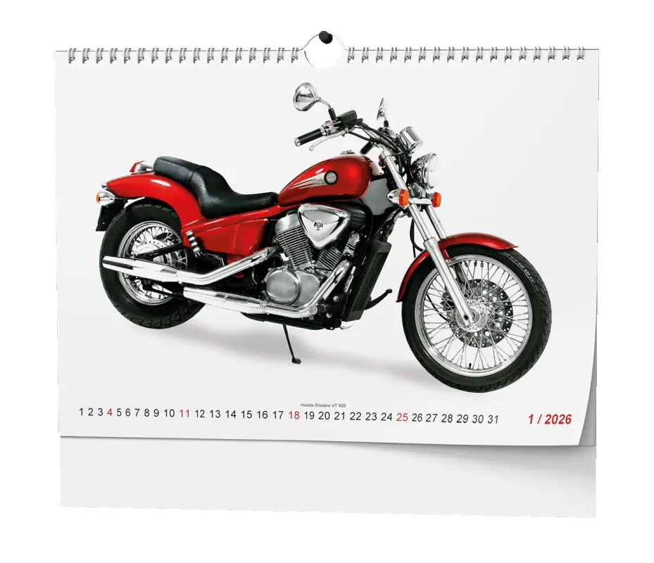 Nástěnný kalendář 2026 Motorbike - A3