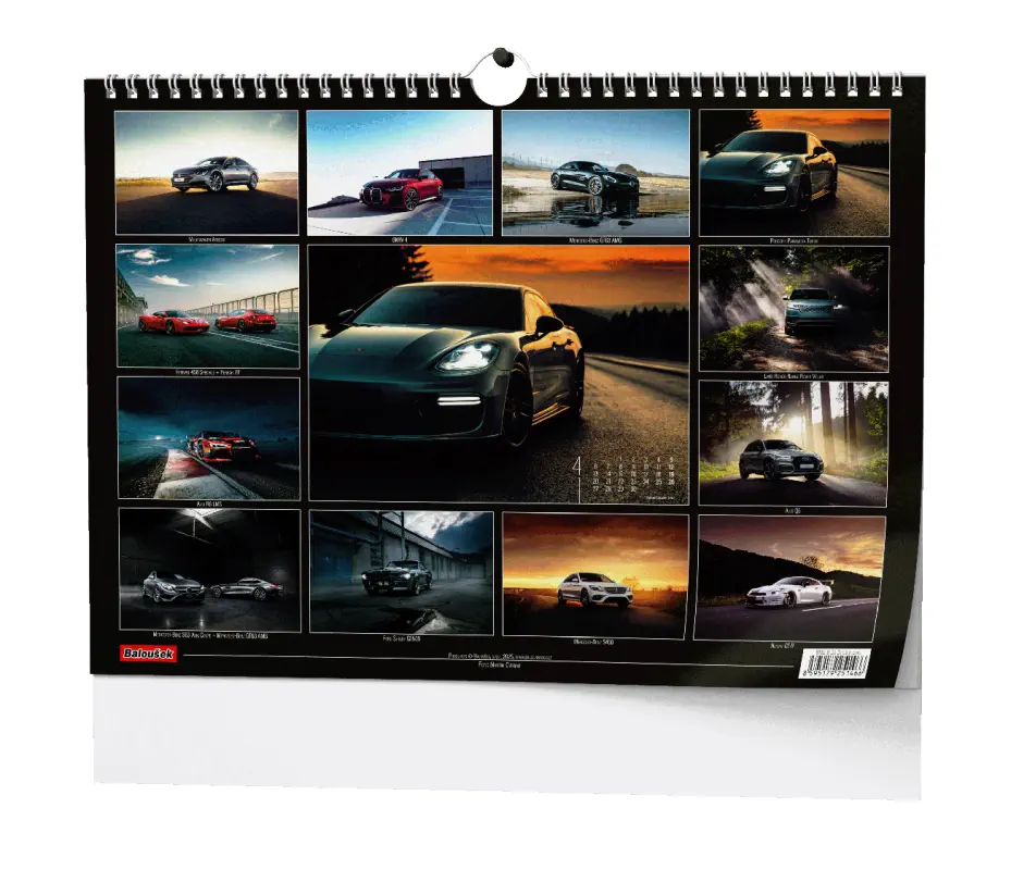 Nástěnný kalendář 2026 Dream Cars - A3