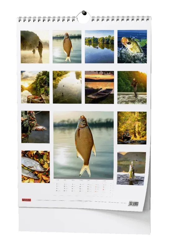 Nástěnný kalendář 2026 Rybářský kalendář  - A3