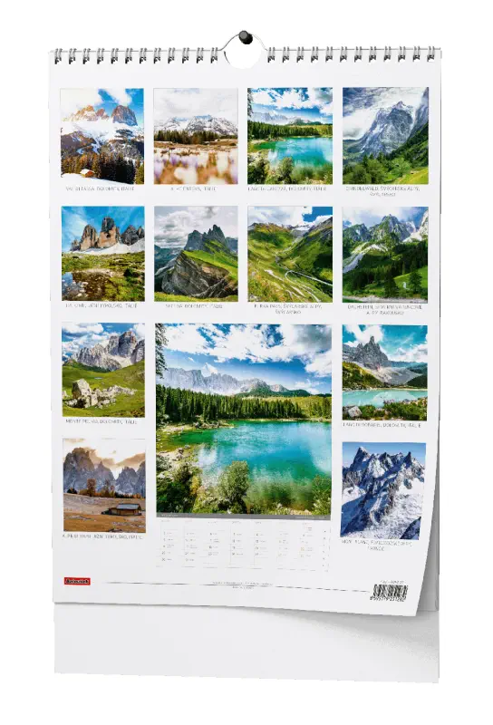 Nástěnný kalendář 2026 Alpy - A3