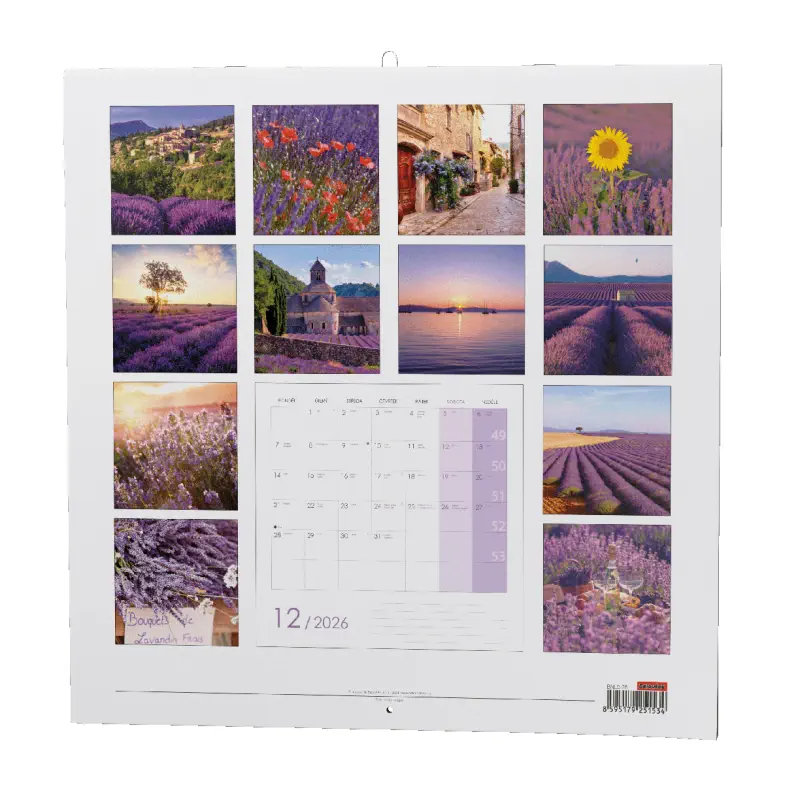 Nástěnný kalendář 2026 Provence