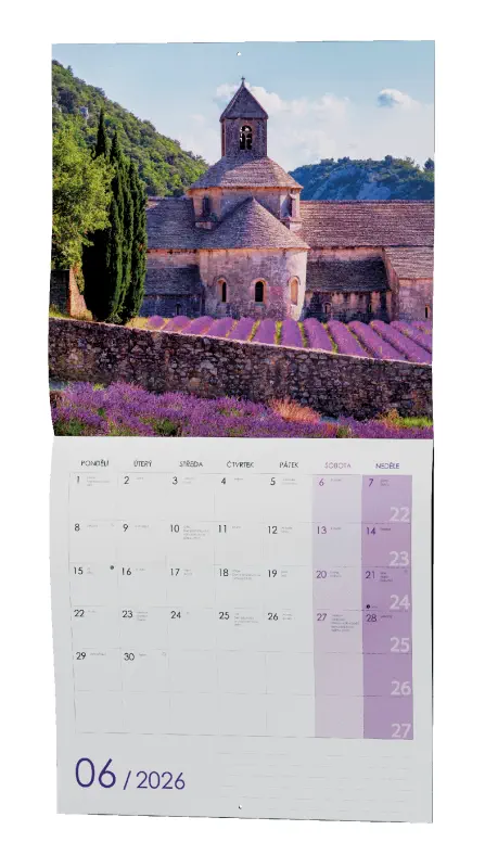 Nástěnný kalendář 2026 Provence