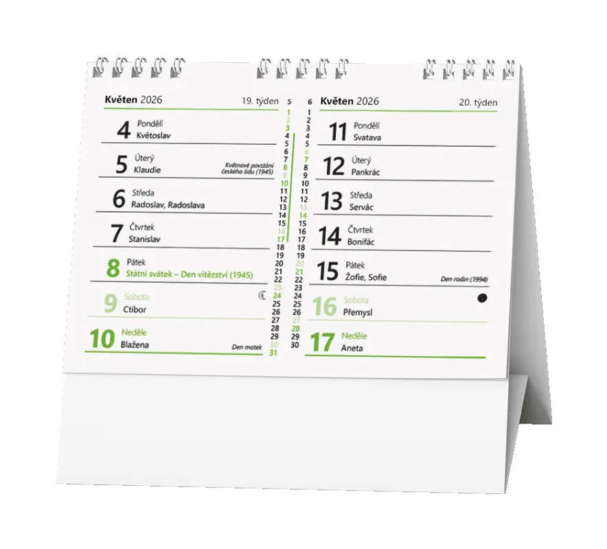 Stolní kalendář 2026 Lemon