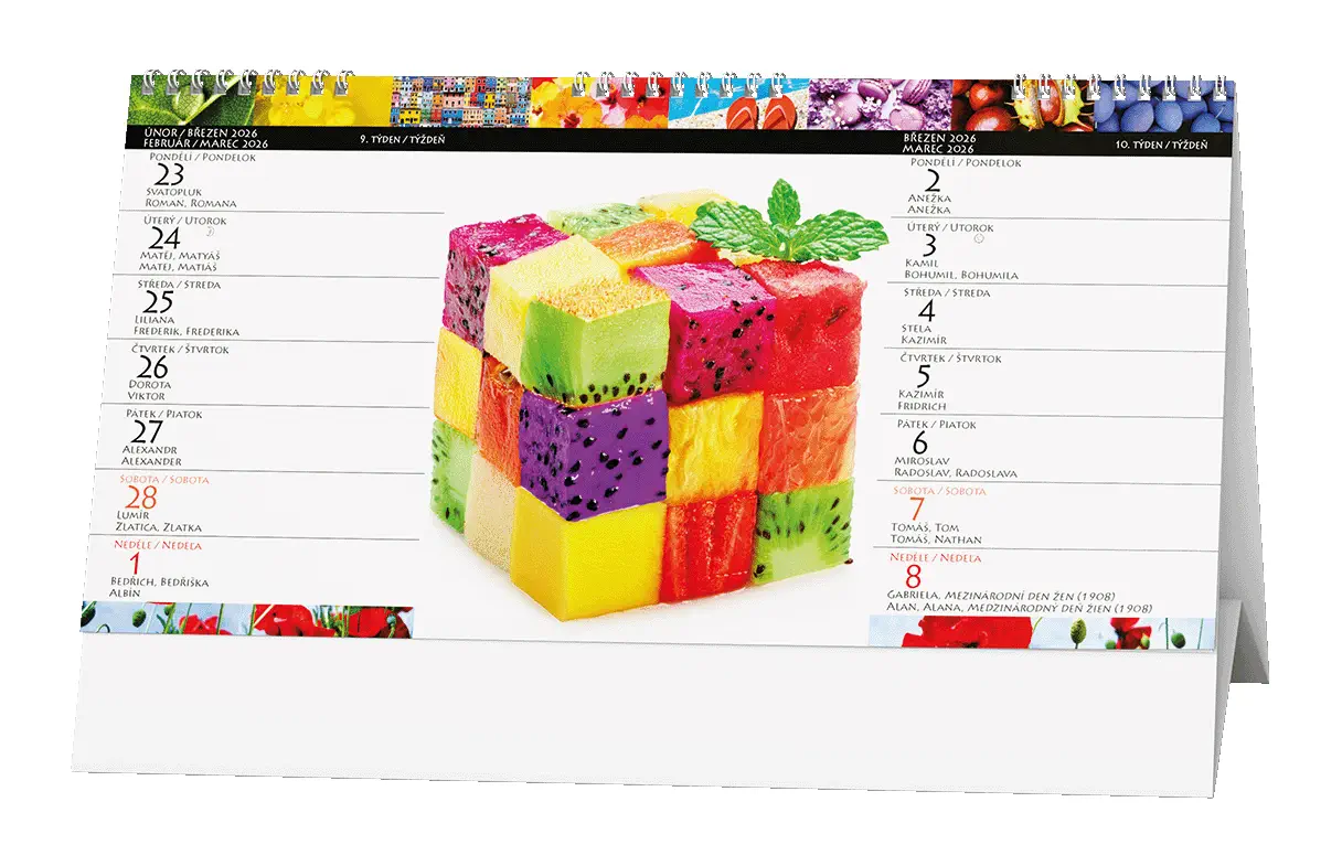 Stolní kalendář 2026 Barevný svět