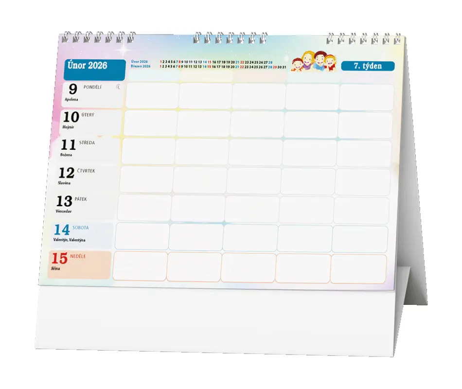 Stolní kalendář 2026 Rodinný kalendář