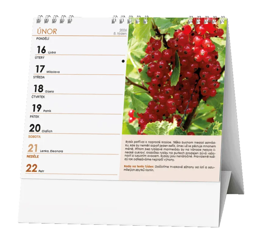 Stolní kalendář 2026 IDEÁL - Zahrádkářský kalendář