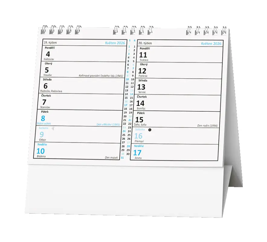 Stolní kalendář 2026 Pracovní kalendář IMPULS I