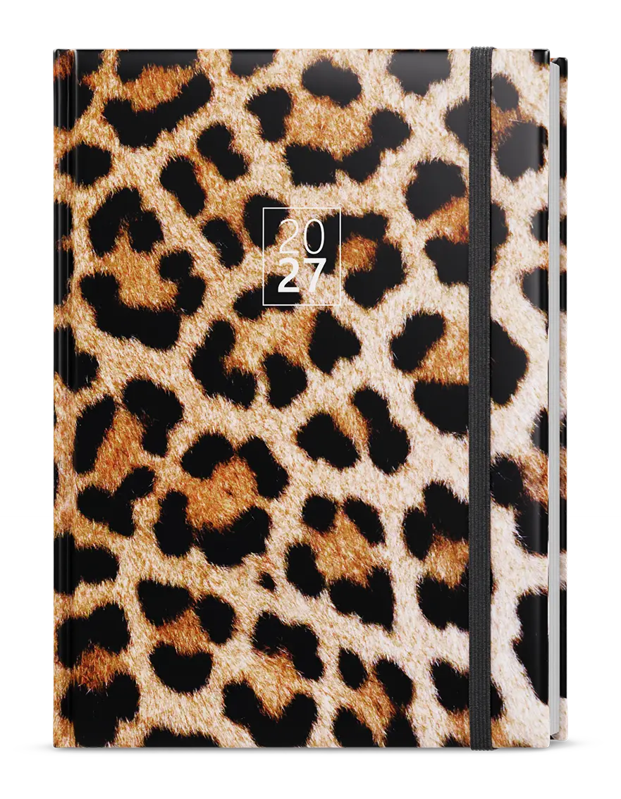 Diář 2027 Denní diář - David - Lamino - A5 - Leopard