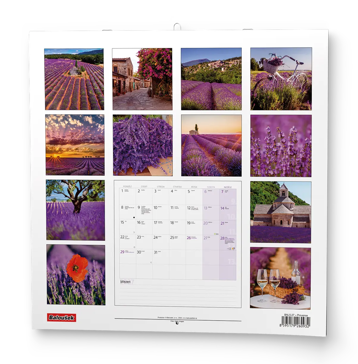 Nástěnný kalendář 2027 Nástěnný kalendář - Provence