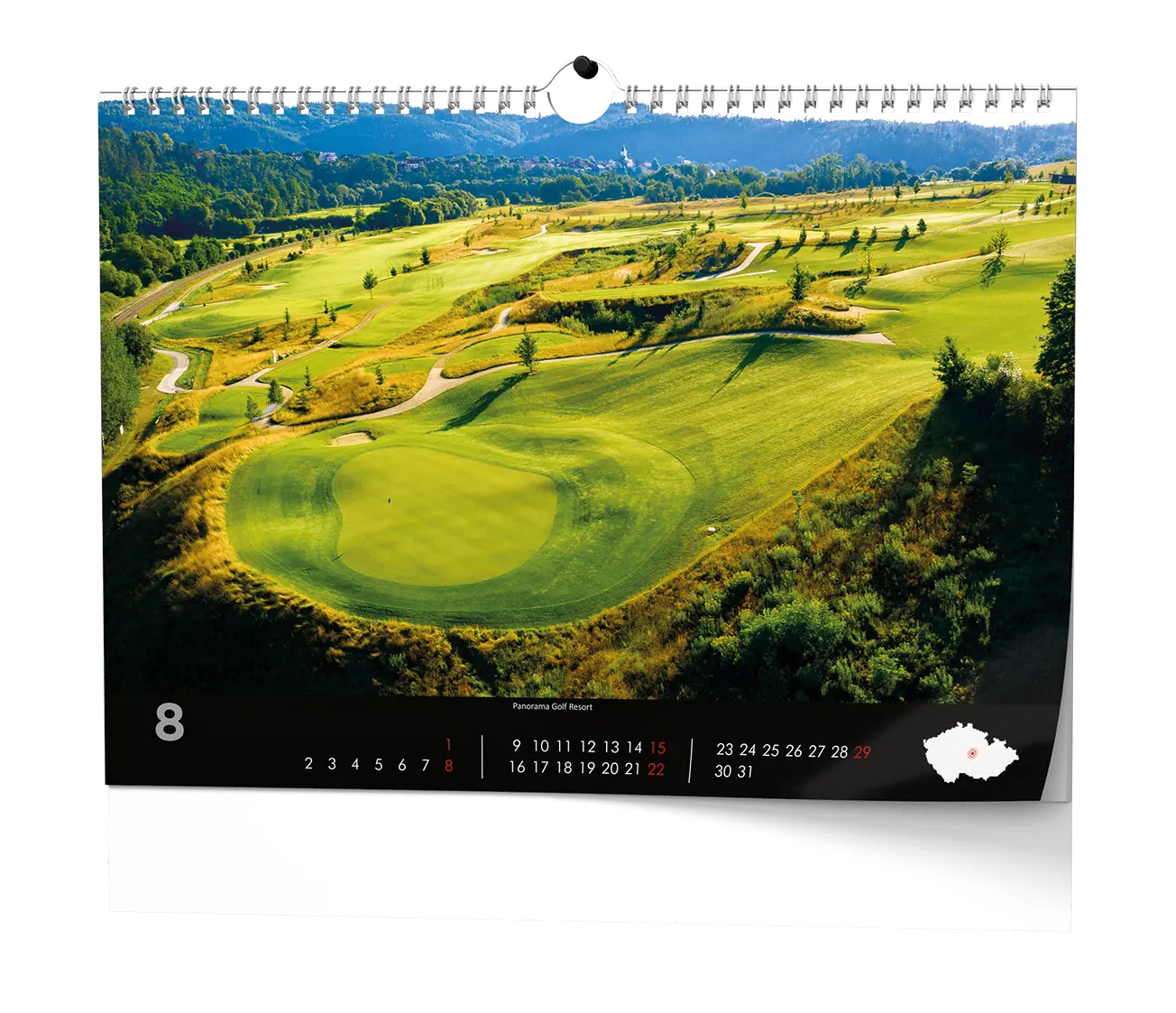 Nástěnný kalendář 2027 Nástěnný kalendář - Golf - české resorty