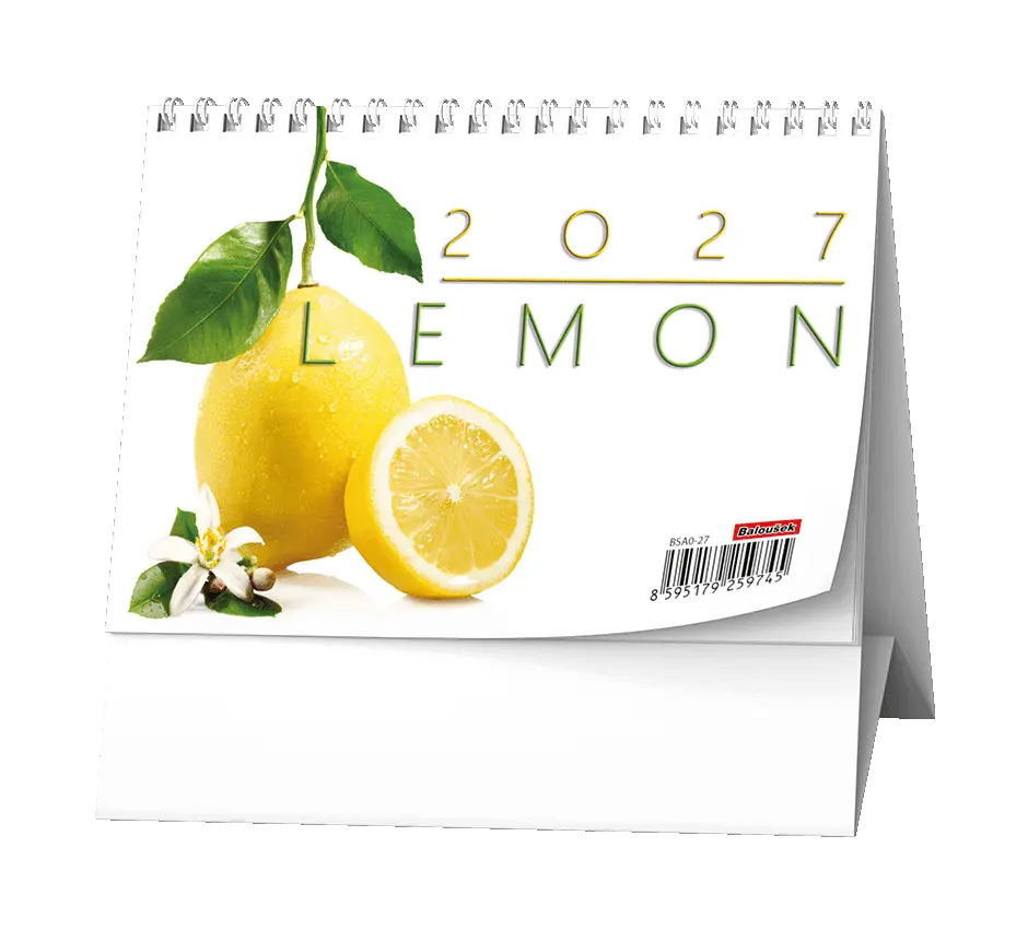 Stolní kalendář 2027 Stolní kalendář - Lemon