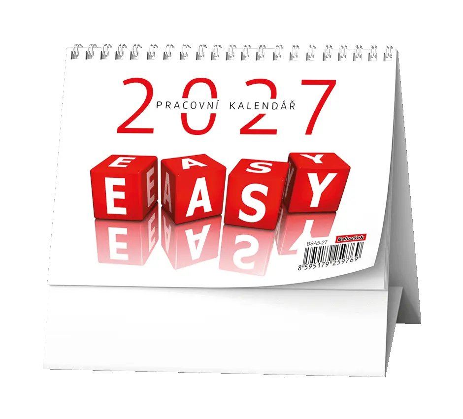 Stolní kalendář 2027 Stolní kalendář - Pracovní kalendář EASY
