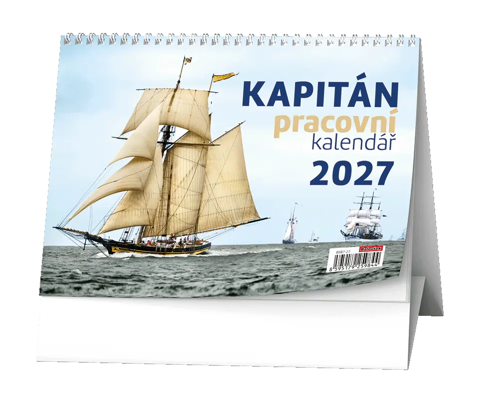 Stolní kalendář 2027 Stolní kalendář - Kapitán