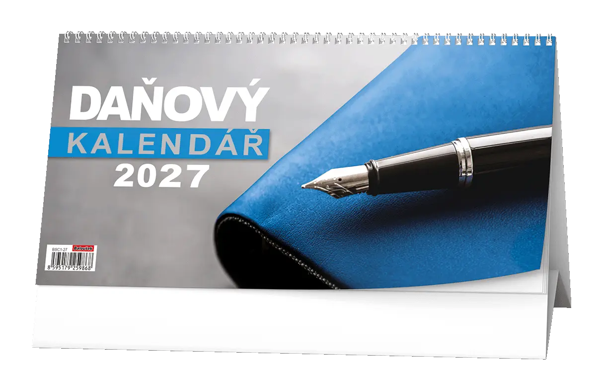 Stolní kalendář 2027 Stolní kalendář - Daňový kalendář