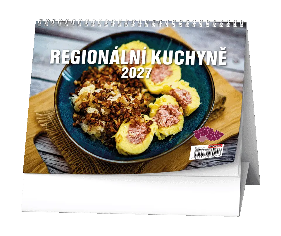 Stolní kalendář 2027 Stolní kalendář - Regionální kuchyně