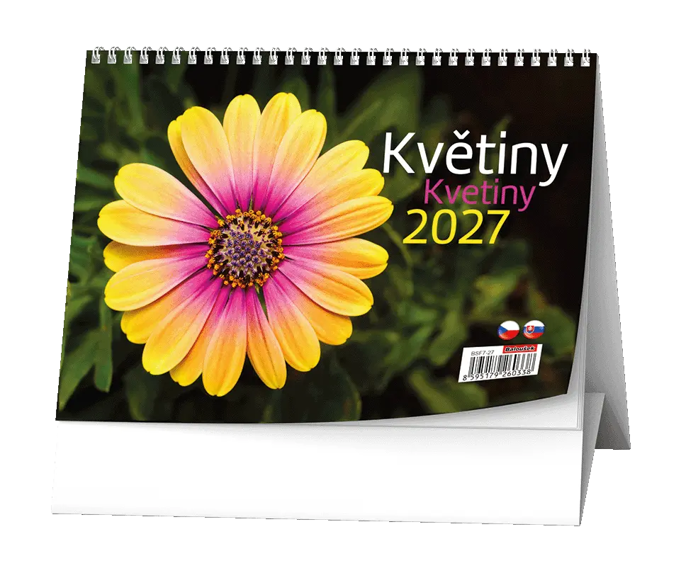 Stolní kalendář 2027 Stolní kalendář - Květiny