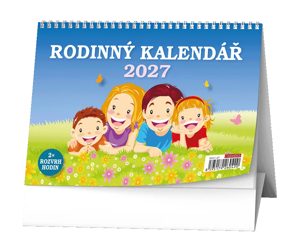 Stolní kalendář 2027 Stolní kalendář - Rodinný kalendář