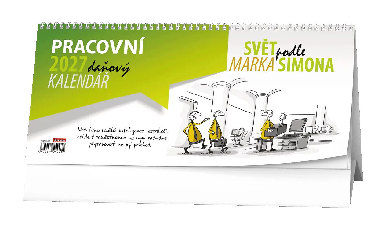 Stolní kalendář 2027 Stolní kalendář - Pracovní daňový kalendář - Svět podle Marka Simona