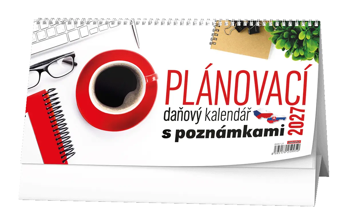 Stolní kalendář 2027 Stolní kalendář - Plánovací daňový kalendář s poznámkami