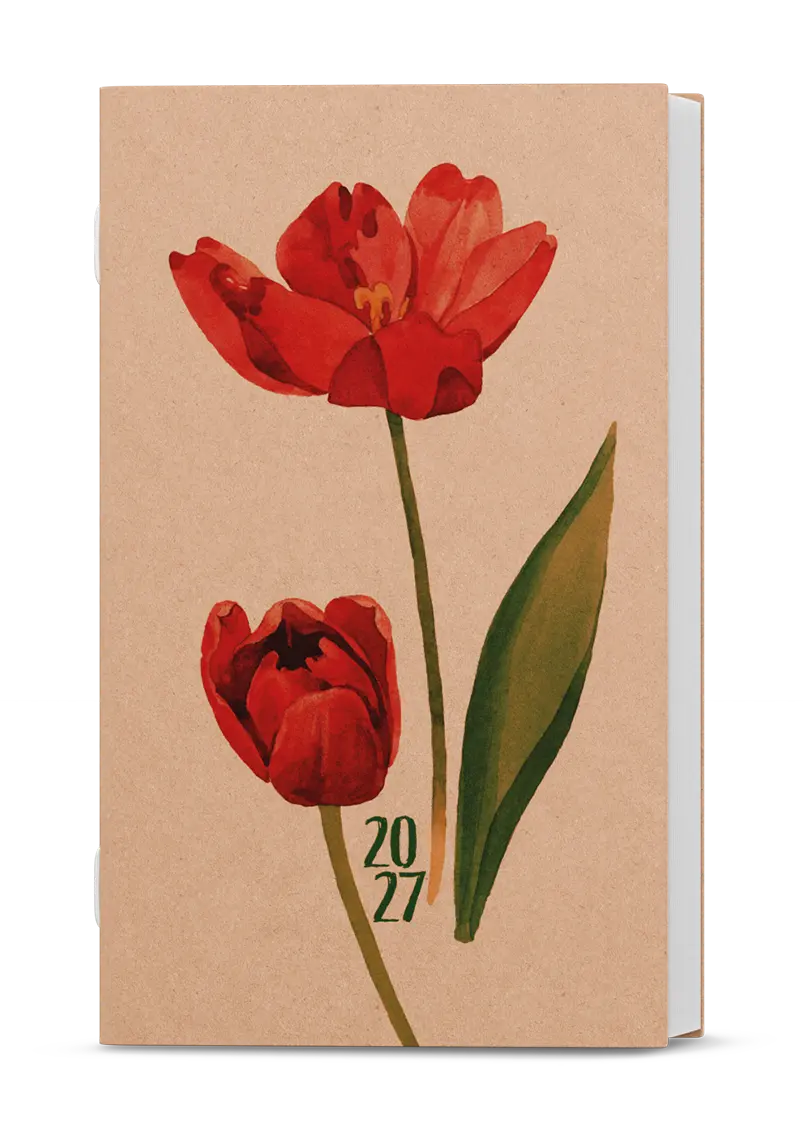 Diář 2027 Týdenní diář - Alois - kraft - Tulipán