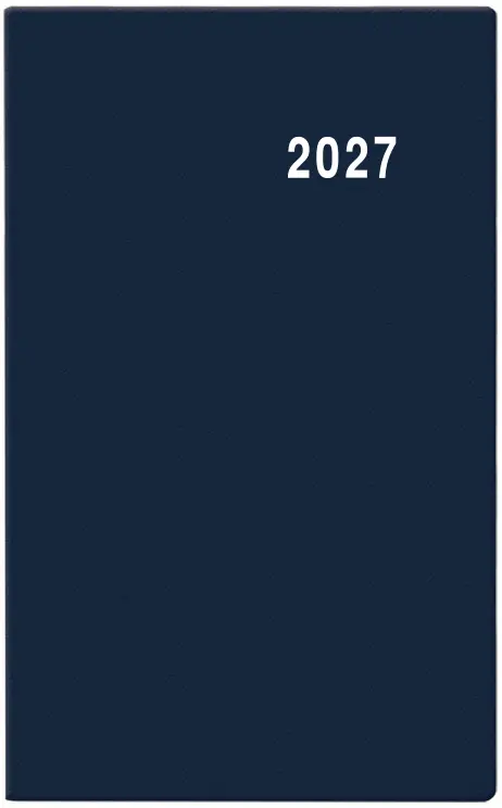 Diář 2027 Týdenní diář - Gustav - PVC - modrá