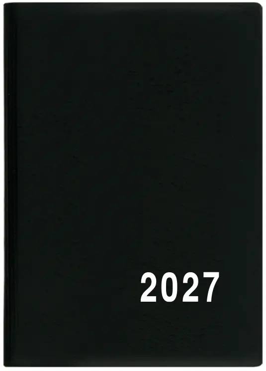 Diář 2027 Týdenní diář - Hynek - PVC - černá