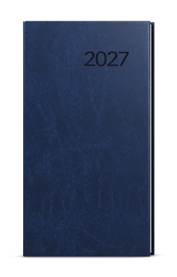 Diář 2027 Týdenní diář - Jakub - Vivella - kapesní - modrá