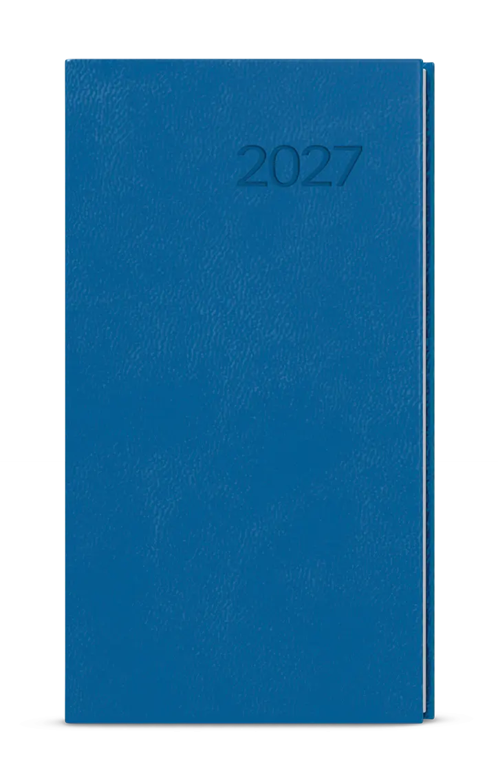 Diář 2027 Týdenní diář - Jakub - Vivella - kapesní - jasně modrá
