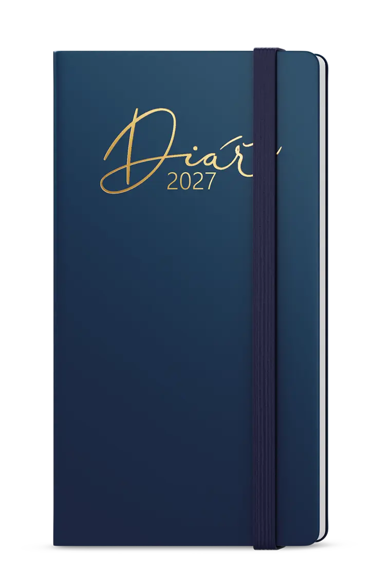 Diář 2027 Týdenní diář - Jakub - Luxi - kapesní - modrá