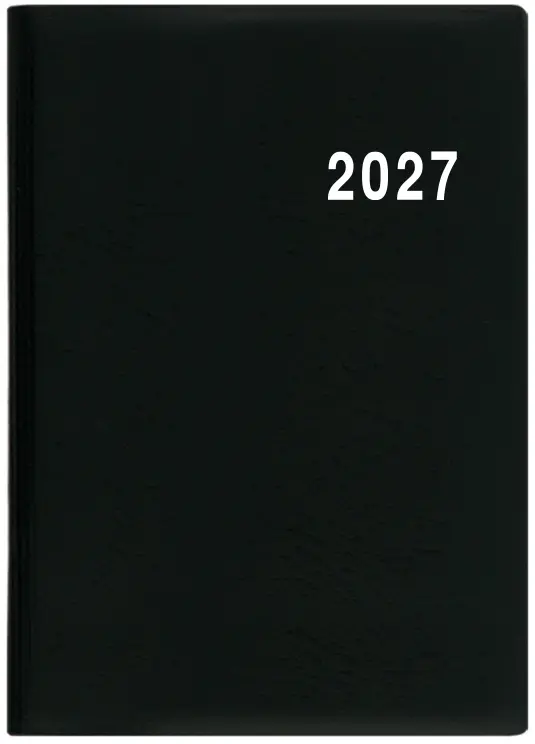 Diář 2027 Týdenní diář - Ladislav - PVC - černá