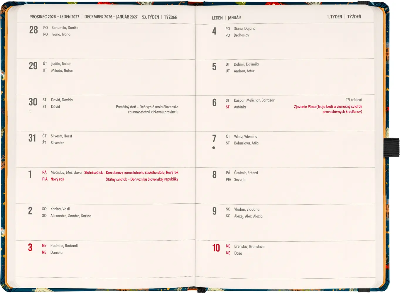 NOTIQUE Planbook diář/notes Harry Potter –  Bradavický expres 2027, 13 x 21 cm