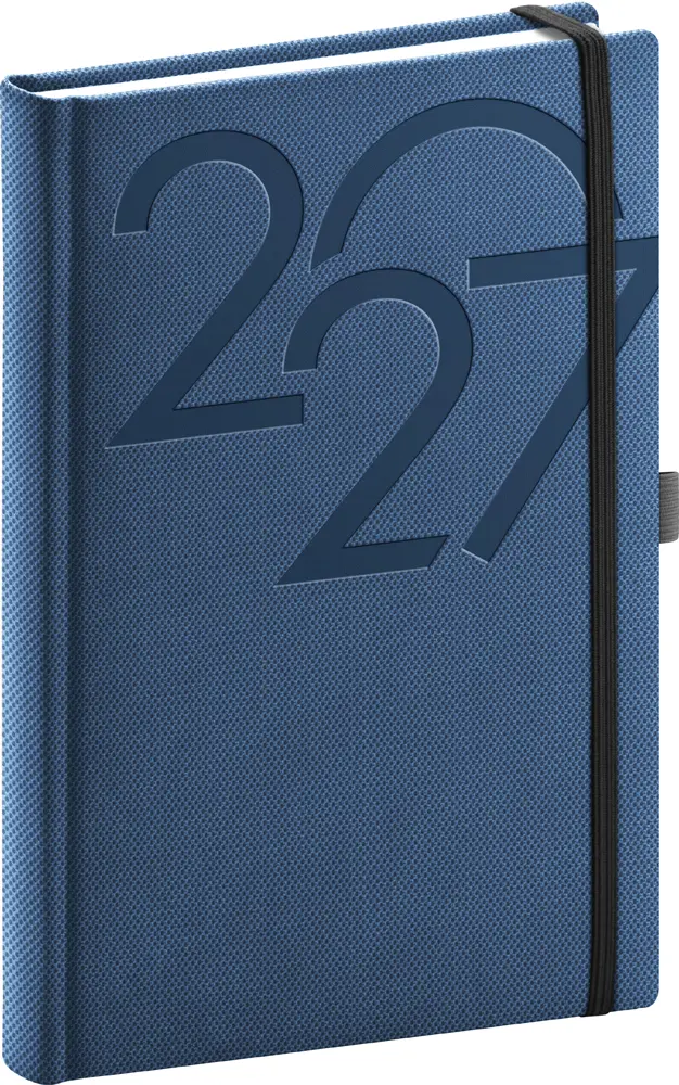 NOTIQUE Denní diář Ajax 2027, modrý, 15 x 21 cm