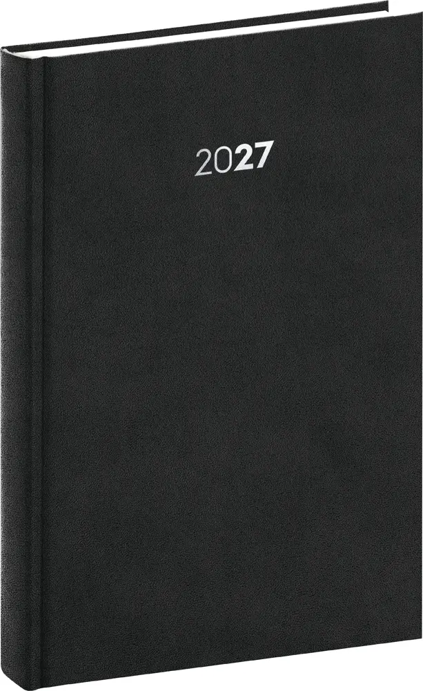 NOTIQUE Denní diář Balakon 2027, černý, 15 x 21 cm