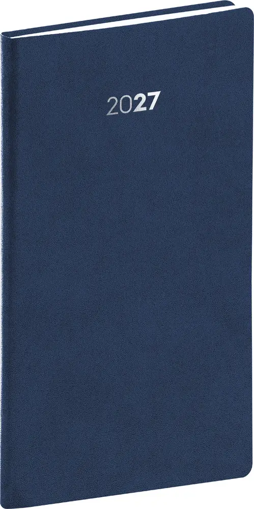NOTIQUE Kapesní diář Balakon 2027, tmavě modrý, 9 x 15,5 cm