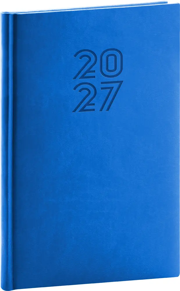 NOTIQUE Týdenní diář Aprint 2027, modrý, 15 x 21 cm