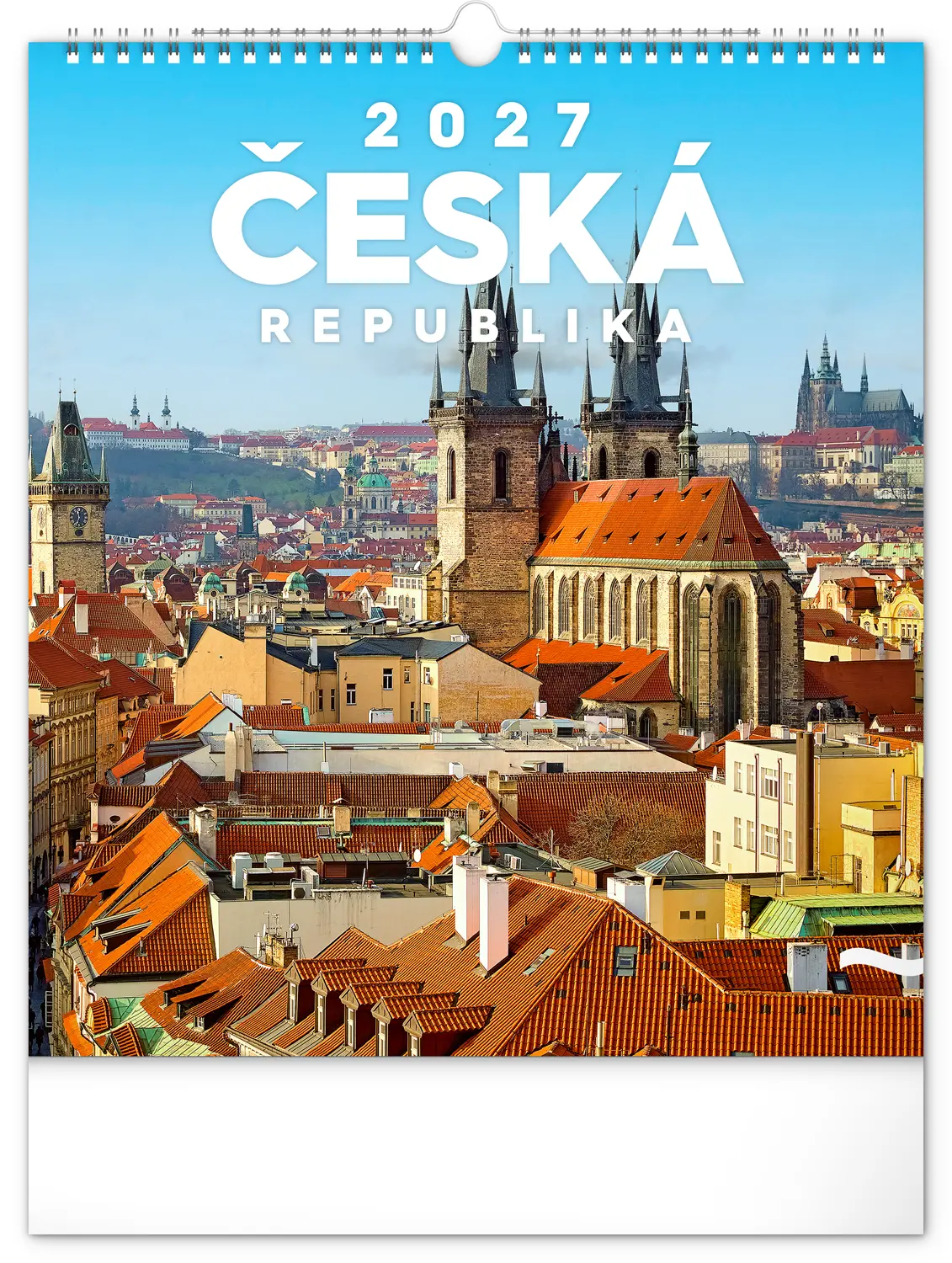 NOTIQUE Nástěnný kalendář Česká republika 2027, 30 x 34 cm