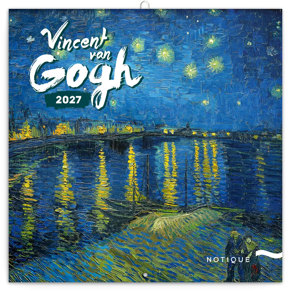 NOTIQUE Poznámkový kalendář Vincent van Gogh 2027, 30 x 30 cm
