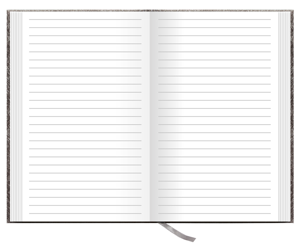 Notes linkovaný A6 - denim - červená
