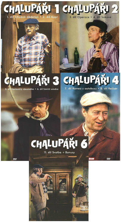 Chalupáři DVD 1, 2, 3, 4, 6 - 5DVD
