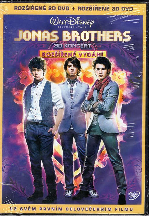 Jonas Brothers: 3D koncert - rozšířené vydání 2DVD (2D+3D)