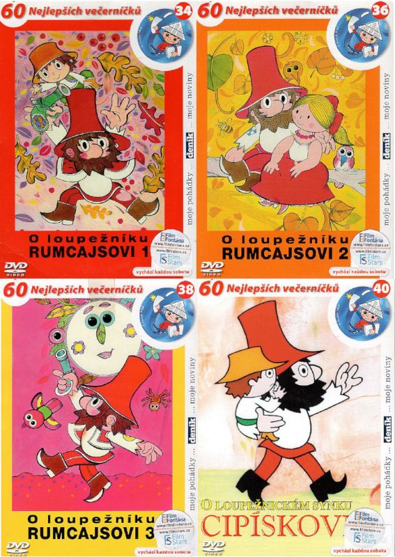 O loupežníku Rumcajsovi a loupežnickém synku Cipískovi 4DVD