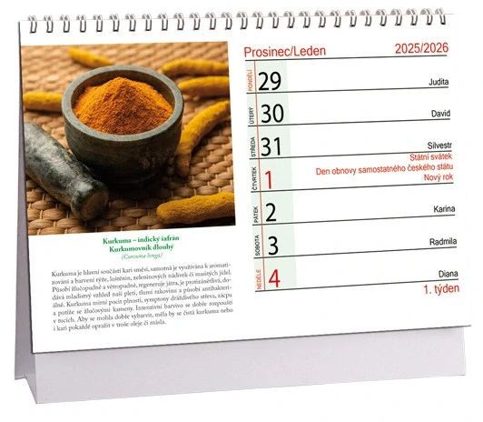 Kalendář Léčivé bylinky 2026