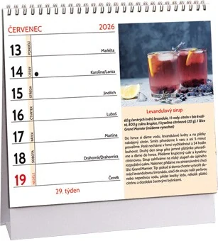 Kalendář Zdravý talíř mini 2026