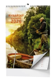 Nástěnný kalendář 2026 Rybářský kalendář - A3