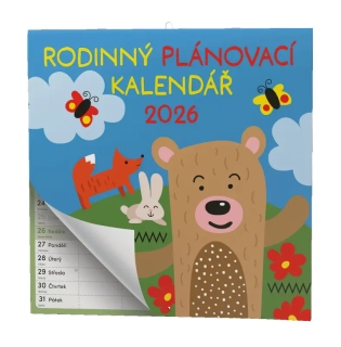 Nástěnný kalendář 2026 Rodinný plánovací kalendář