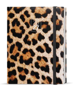 Diář 2027 Denní diář - Adam - Lamino - B6 - Leopard