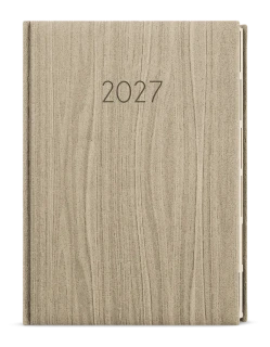 Diář 2027 Denní diář - Ctirad s výsekem - Wood - A5 - světle hnědá