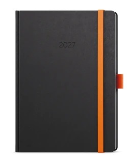 Diář 2027 Denní diář - David - Nora - A5 - oranžová