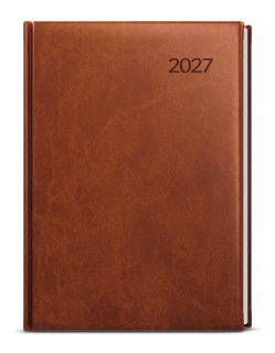 Diář 2027 Denní diář - David - Vivella - A5 - hnědá