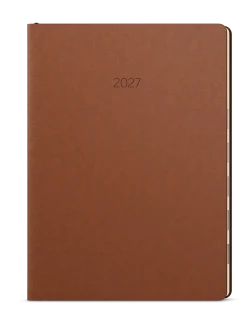Diář 2027 Denní diář - Maxim - B5 - hnědá
